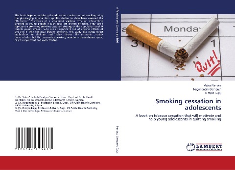 Smoking cessation in adolescents: A book on tobacco cessation that will motivate and help young adolescents in quitting smoking