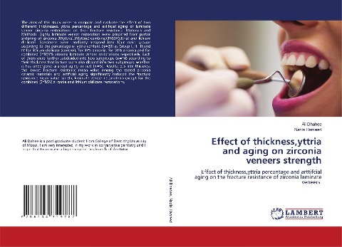 Effect of thickness,yttria and aging on zirconia veneers strength: Effect of thickness,yttria percentage and arttifcial aging on the fracture resistance of zirconia laminate veneers