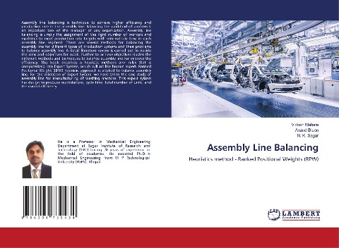 Assembly Line Balancing: Heuristics method - Ranked Positional Weights (RPW)