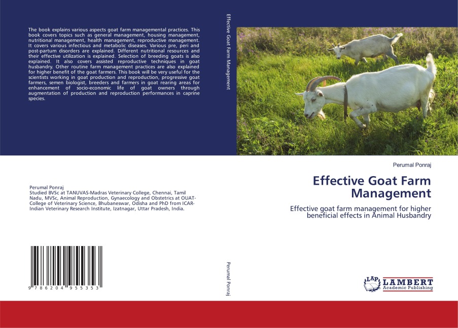 Effective Goat Farm Management: Effective goat farm management for higher beneficial effects in Animal Husbandry