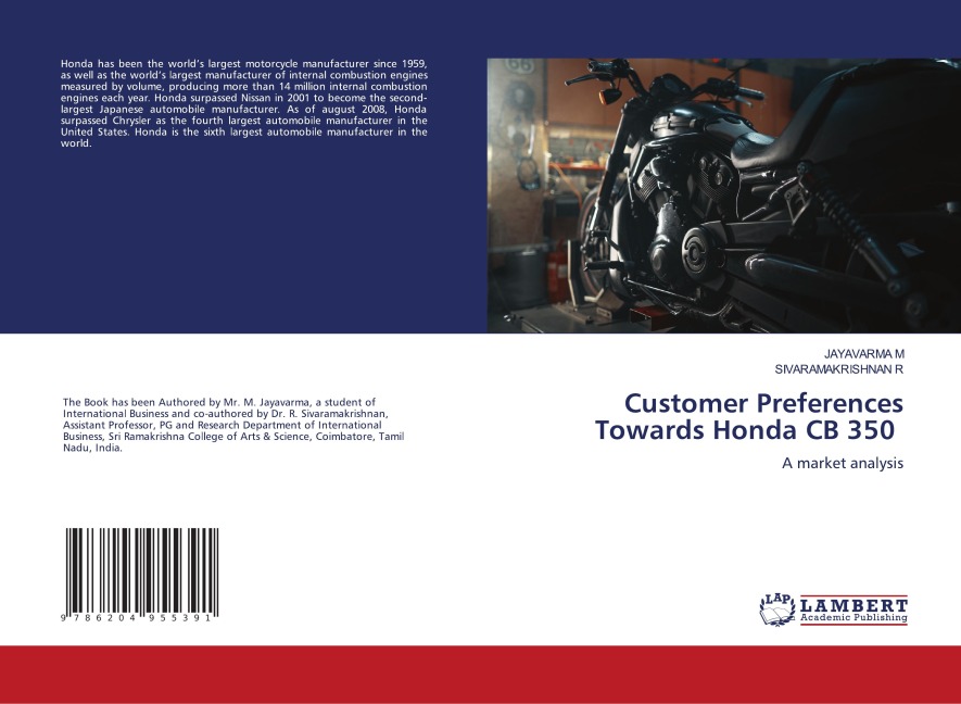 Customer Preferences Towards Honda CB 350: A market analysis
