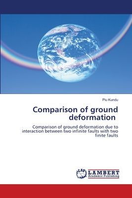 Comparison of ground deformation: Comparison of ground deformation due to interaction between two infinite faults with two finite faults