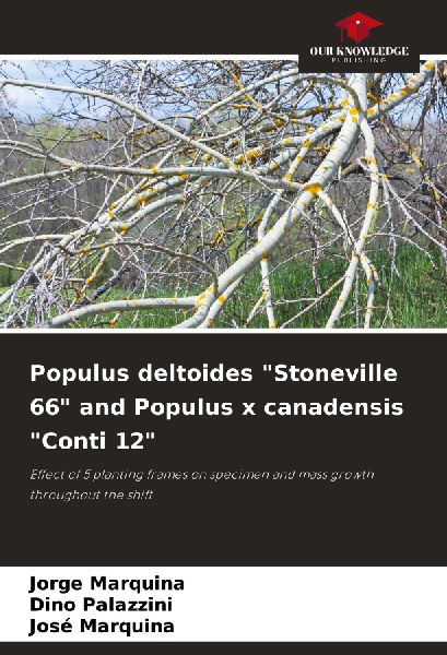 Populus deltoides Stoneville 66 and Populus x canadensis Conti 12: Effect of 5 planting frames on specimen and mass growth throughout the shift
