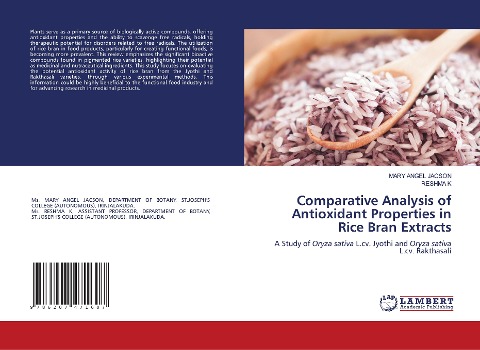Comparative Analysis of Antioxidant Properties in Rice Bran Extracts: A Study of Oryza sativa L.cv. Jyothi and Oryza sativa L.cv. Rakthasali