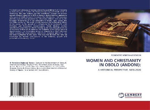 WOMEN AND CHRISTIANITY IN OBOLO (ANDONI):: A HISTORICAL PERSPECTIVE, 1870-2020