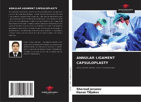 ANNULAR LIGAMENT CAPSULOPLASTY: IN PEDIATRIC RADIAL HEAD DISLOCATIONS