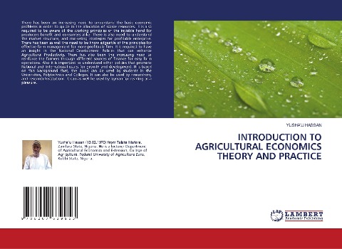 INTRODUCTION TO AGRICULTURAL ECONOMICS THEORY AND PRACTICE