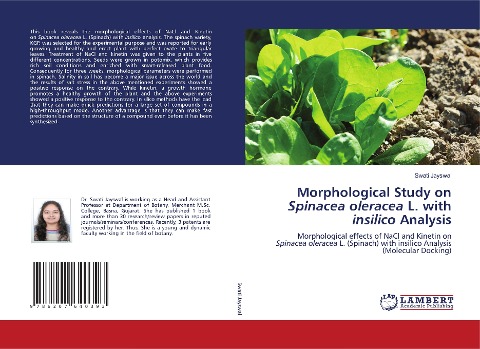 Morphological Study on Spinacea oleracea L. with insilico Analysis: Morphological effects of NaCl and Kinetin on Spinacea oleracea L. (Spinach) with insilico Analysis (Molecular Docking)