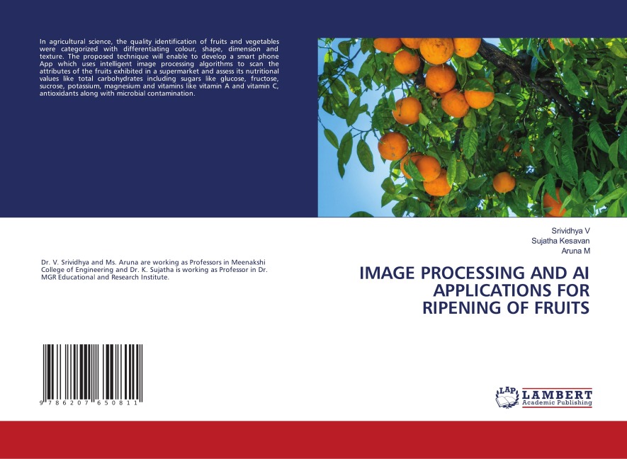 IMAGE PROCESSING AND AI APPLICATIONS FOR RIPENING OF FRUITS