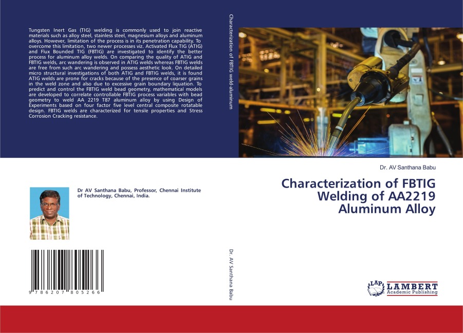 Characterization of FBTIG Welding of AA2219 Aluminum Alloy