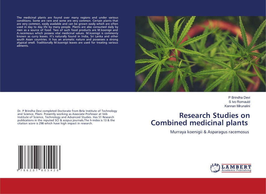 Research Studies on Combined medicinal plants: Murraya koenigii & Asparagus racemosus