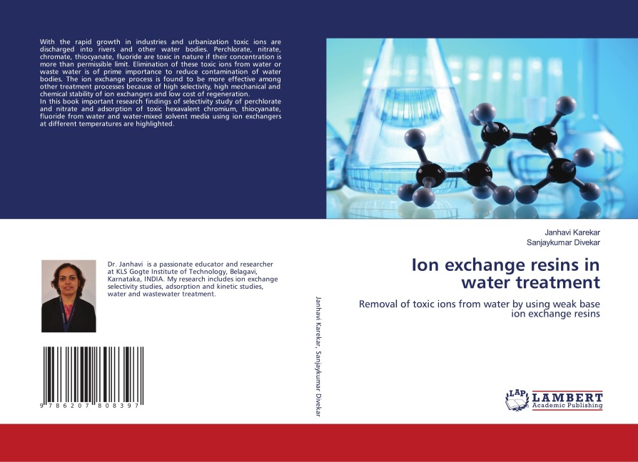 Ion exchange resins in water treatment: Removal of toxic ions from water by using weak base ion exchange resins