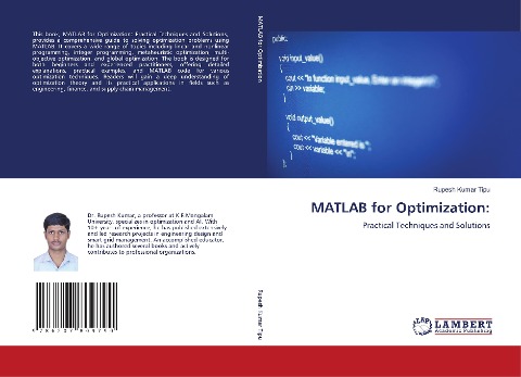 MATLAB for Optimization:: Practical Techniques and Solutions