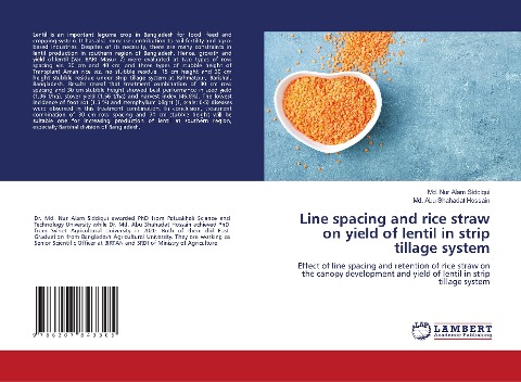 Line spacing and rice straw on yield of lentil in strip tillage system: Effect of line spacing and retention of rice straw on the canopy development and yield of lentil in strip tillage system