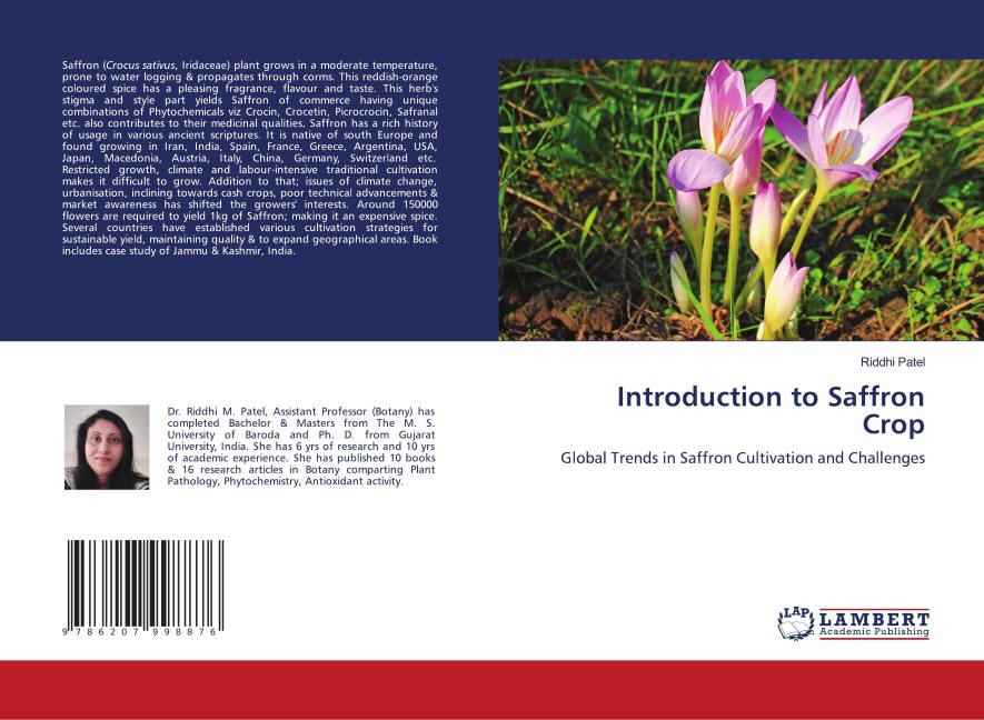 Introduction to Saffron Crop: Global Trends in Saffron Cultivation and Challenges