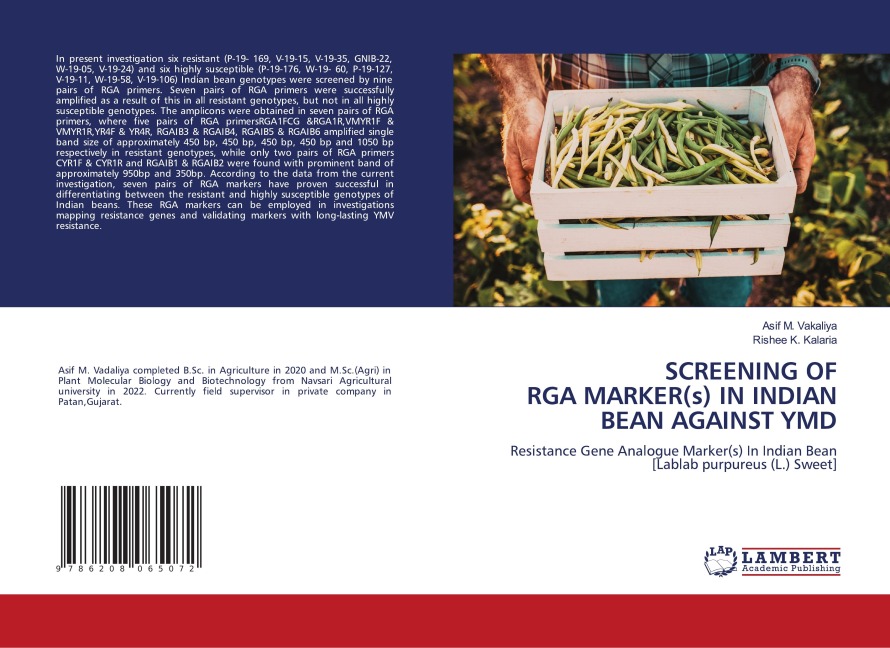 SCREENING OF RGA MARKER(s) IN INDIAN BEAN AGAINST YMD: Resistance Gene Analogue Marker(s) In Indian Bean [Lablab purpureus (L.) Sweet]