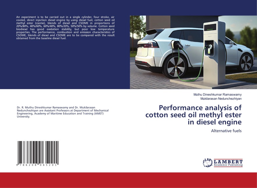 Performance analysis of cotton seed oil methyl ester in diesel engine: Alternative fuels
