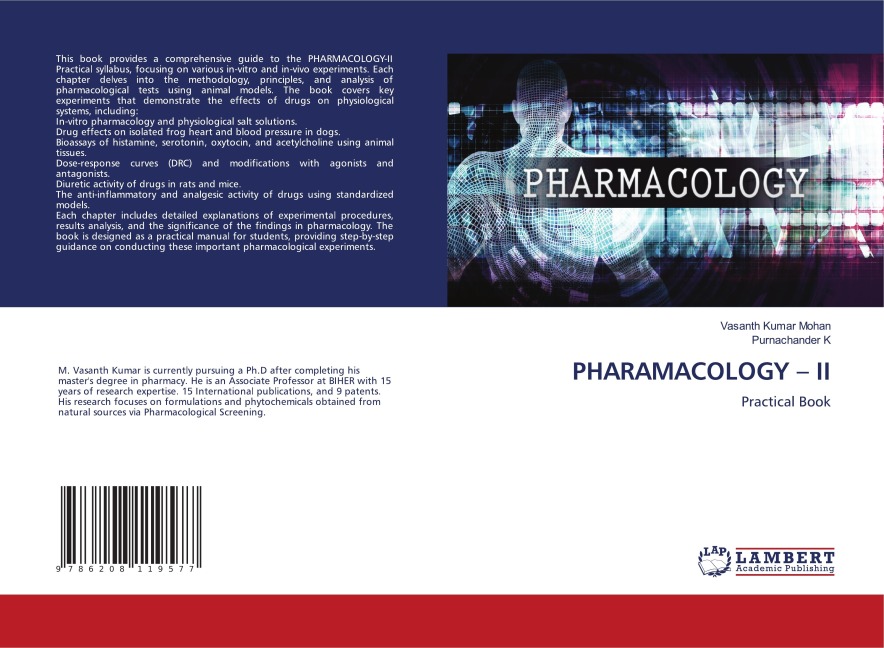 PHARAMACOLOGY - II: Practical Book