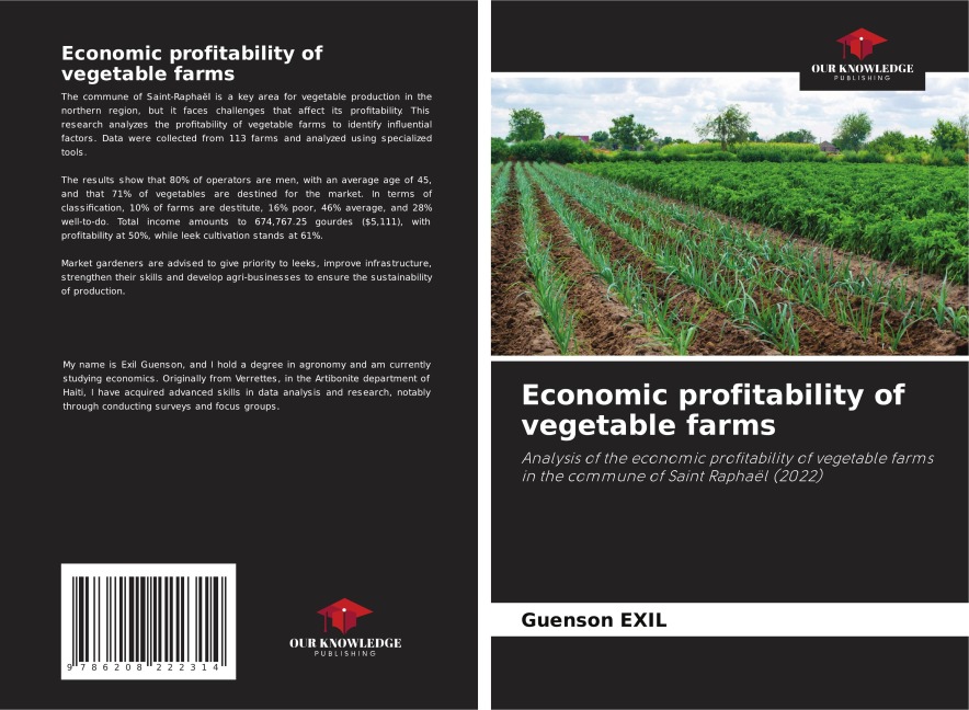 Economic profitability of vegetable farms: Analysis of the economic profitability of vegetable farms in the commune of Saint Raphaël (2022)