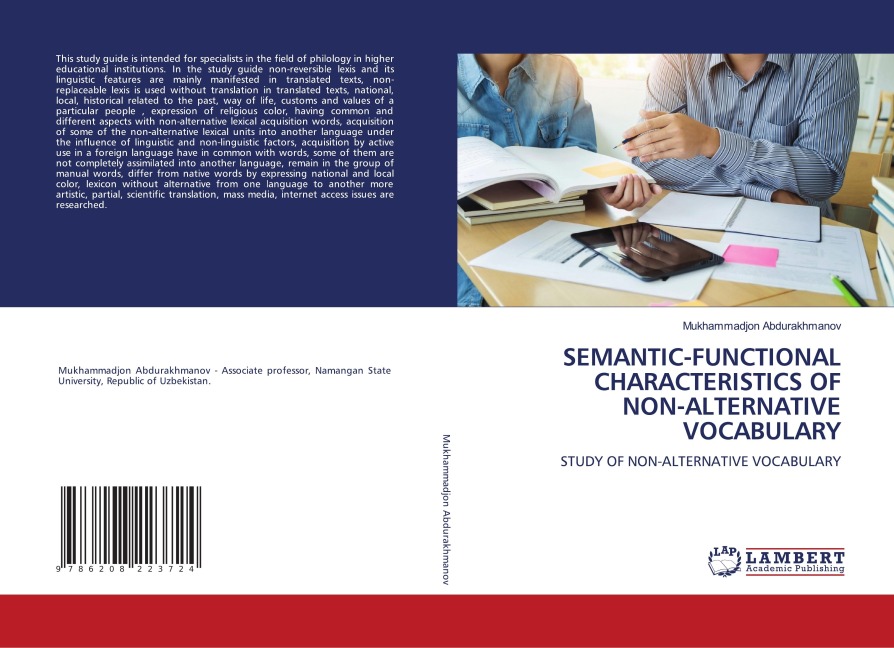 SEMANTIC-FUNCTIONAL CHARACTERISTICS OF NON-ALTERNATIVE VOCABULARY: STUDY OF NON-ALTERNATIVE VOCABULARY