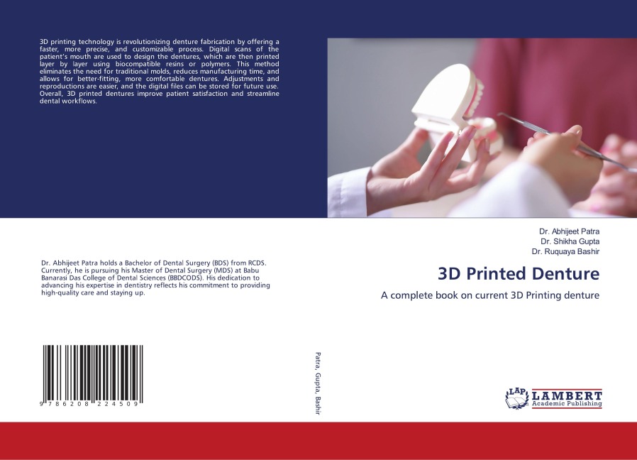 3D Printed Denture: A complete book on current 3D Printing denture