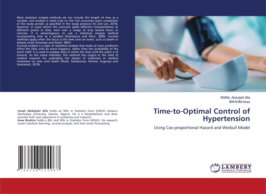 Time-to-Optimal Control of Hypertension: Using Cox-proportional Hazard and Weibull Model
