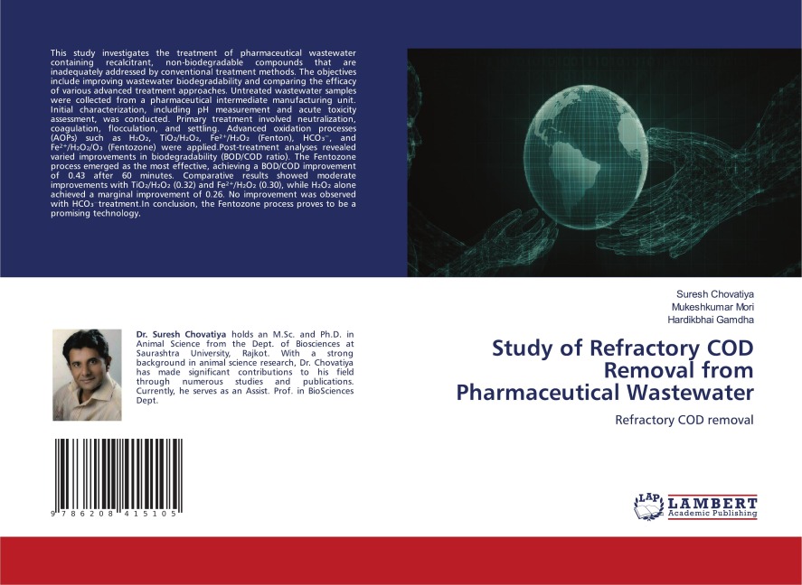 Study of Refractory COD Removal from Pharmaceutical Wastewater: Refractory COD removal