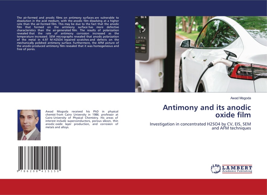 Antimony and its anodic oxide film: Investigation in concentrated H2SO4 by CV, EIS, SEM and AFM techniques