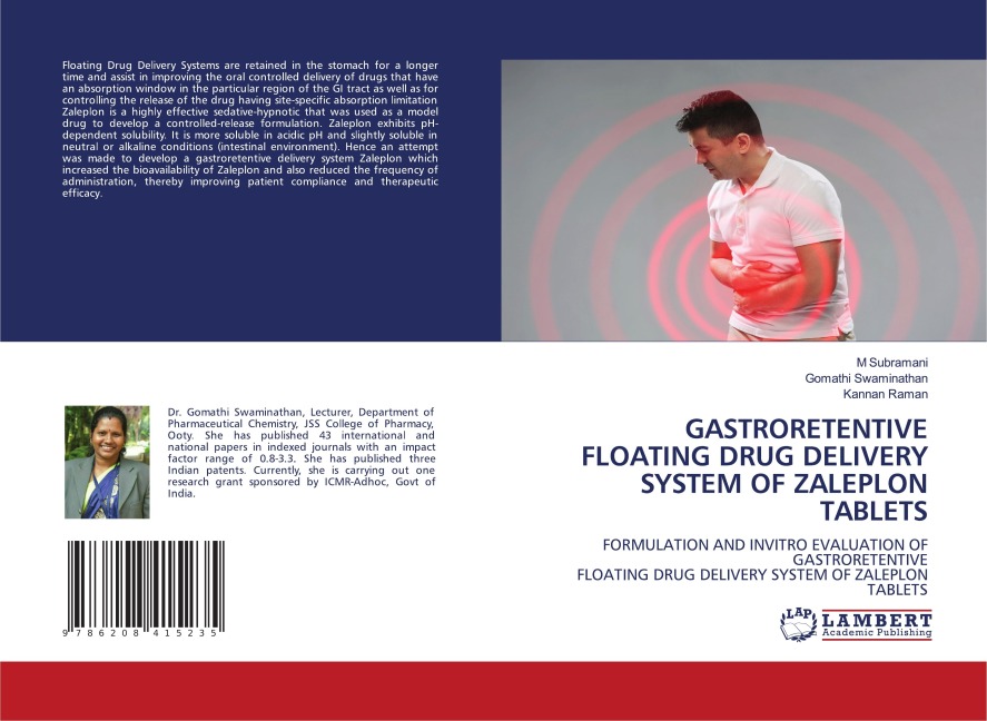 GASTRORETENTIVE FLOATING DRUG DELIVERY SYSTEM OF ZALEPLON TABLETS: FORMULATION AND INVITRO EVALUATION OF GASTRORETENTIVEFLOATING DRUG DELIVERY SYSTEM OF ZALEPLON TABLETS