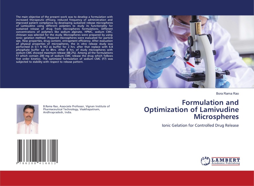 Formulation and Optimization of Lamivudine Microspheres: Ionic Gelation for Controlled Drug Release