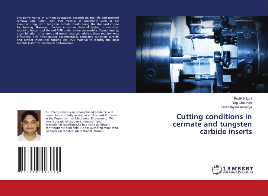 Cutting conditions in cermate and tungsten carbide inserts