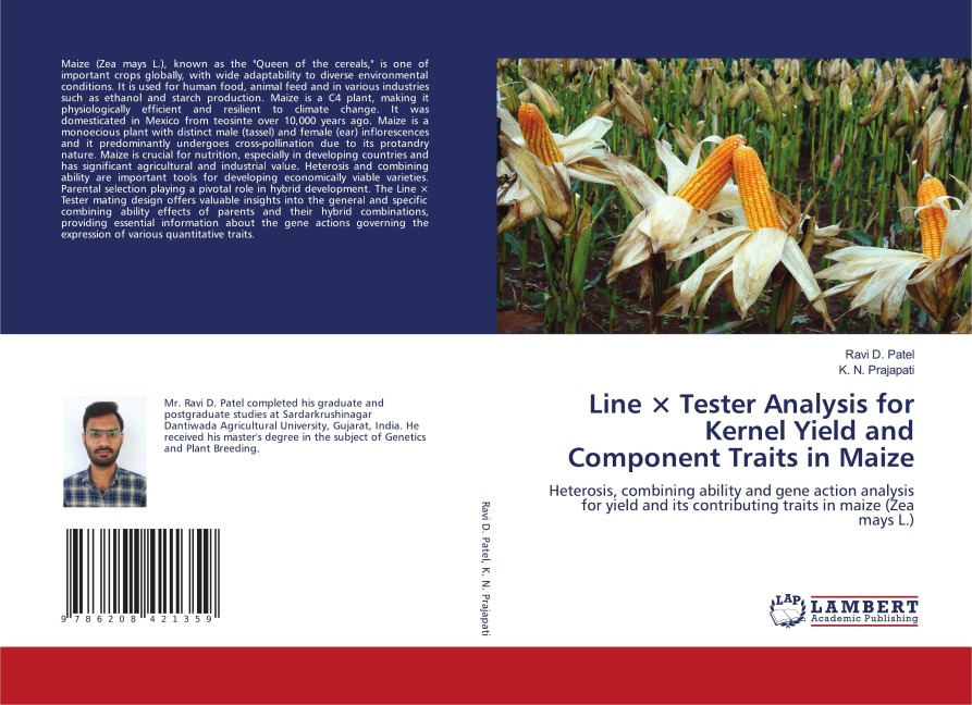 Line × Tester Analysis for Kernel Yield and Component Traits in Maize: Heterosis, combining ability and gene action analysis for yield and its contributing traits in maize (Zea mays L.)