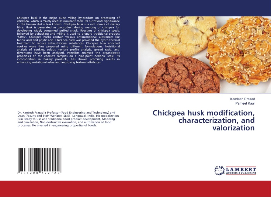 Chickpea husk modification, characterization, and valorization