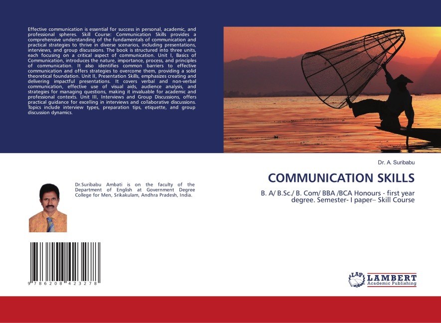 COMMUNICATION SKILLS: B. A/ B.Sc./ B. Com/ BBA /BCA Honours - first year degree. Semester- I paper- Skill Course