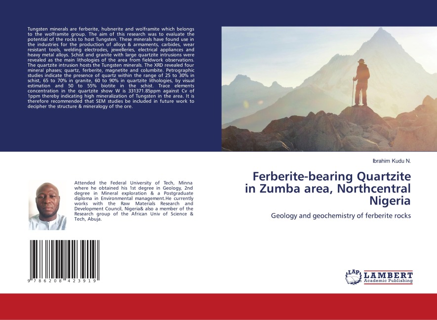 Ferberite-bearing Quartzite in Zumba area, Northcentral Nigeria: Geology and geochemistry of ferberite rocks