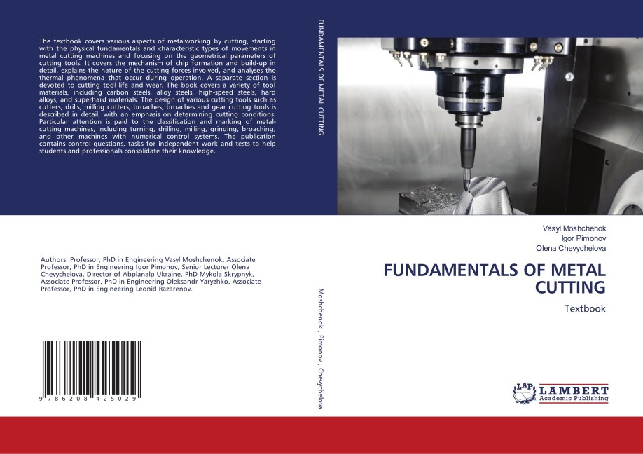 FUNDAMENTALS OF METAL CUTTING: Textbook