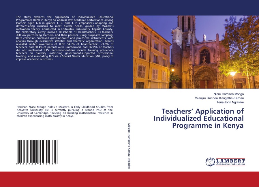 Teachers Application of Individualized Educational Programme in Kenya