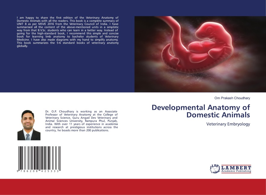 Developmental Anatomy of Domestic Animals: Veterinary Embryology