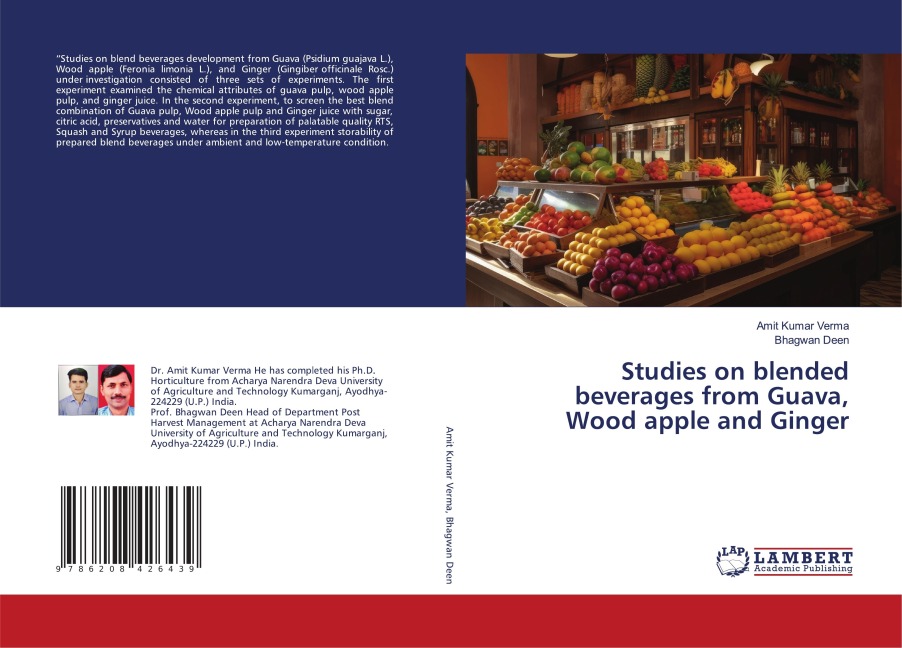 Studies on blended beverages from Guava, Wood apple and Ginger