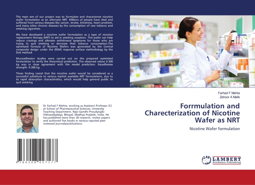 Forrmulation and Charecterization of Nicotine Wafer as NRT: Nicotine Wafer formulation