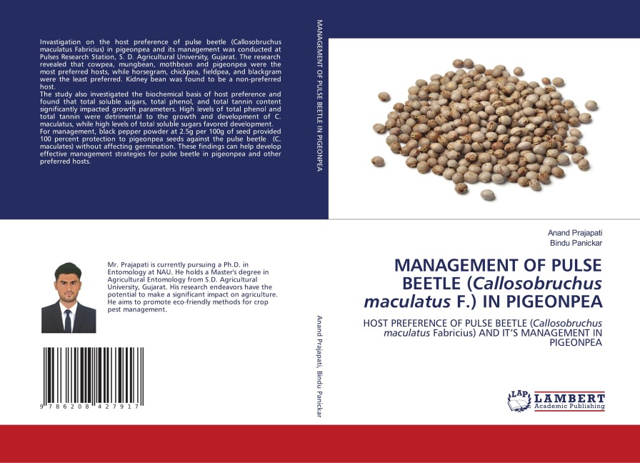 MANAGEMENT OF PULSE BEETLE (Callosobruchus maculatus F.) IN PIGEONPEA: HOST PREFERENCE OF PULSE BEETLE (Callosobruchus maculatus Fabricius) AND ITS MANAGEMENT IN PIGEONPEA