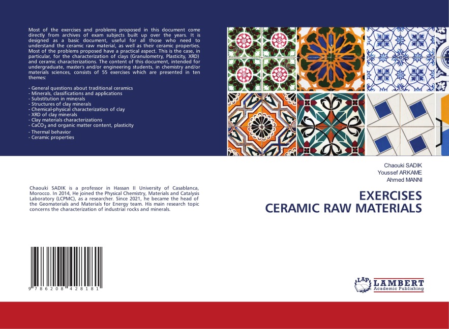 EXERCISES CERAMIC RAW MATERIALS