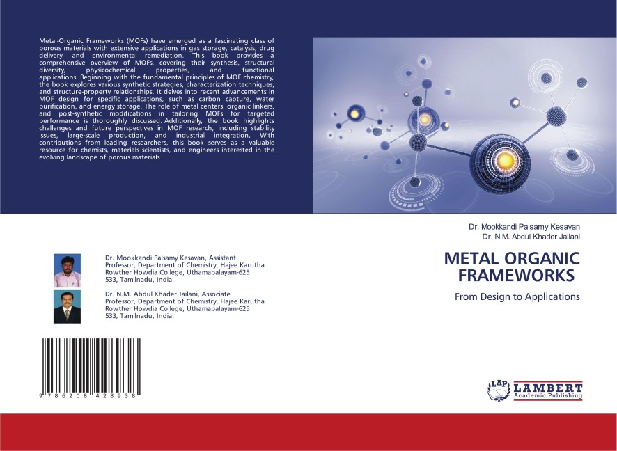METAL ORGANIC FRAMEWORKS: From Design to Applications