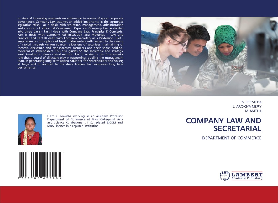 COMPANY LAW AND SECRETARIAL: DEPARTMENT OF COMMERCE