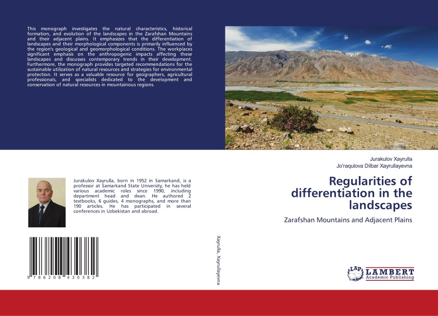 Regularities of differentiation in the landscapes: Zarafshan Mountains and Adjacent Plains