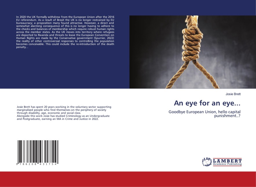 An eye for an eye...: Goodbye European Union, hello capital punishment..?