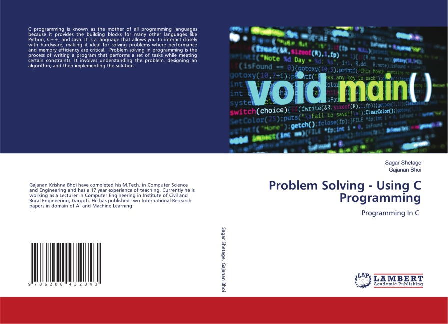 Problem Solving - Using C Programming: Programming In C