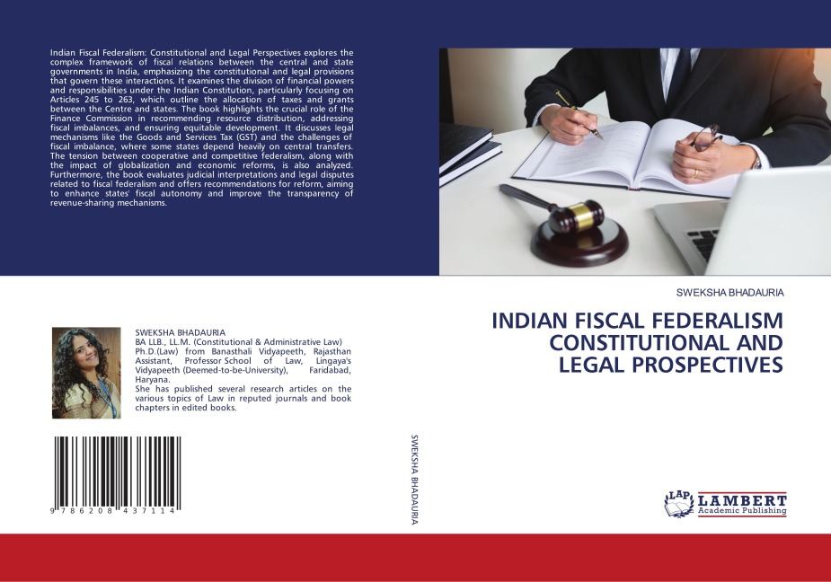 INDIAN FISCAL FEDERALISM CONSTITUTIONAL AND LEGAL PROSPECTIVES