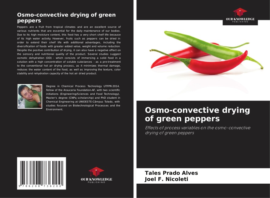 Osmo-convective drying of green peppers: Effects of process variables on the osmo-convective drying of green peppers