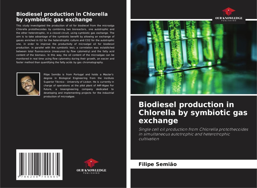 Biodiesel production in Chlorella by symbiotic gas exchange: Single cell oil production from Chlorella protothecoides in simultaneous autotrophic and heterotrophic cultivation